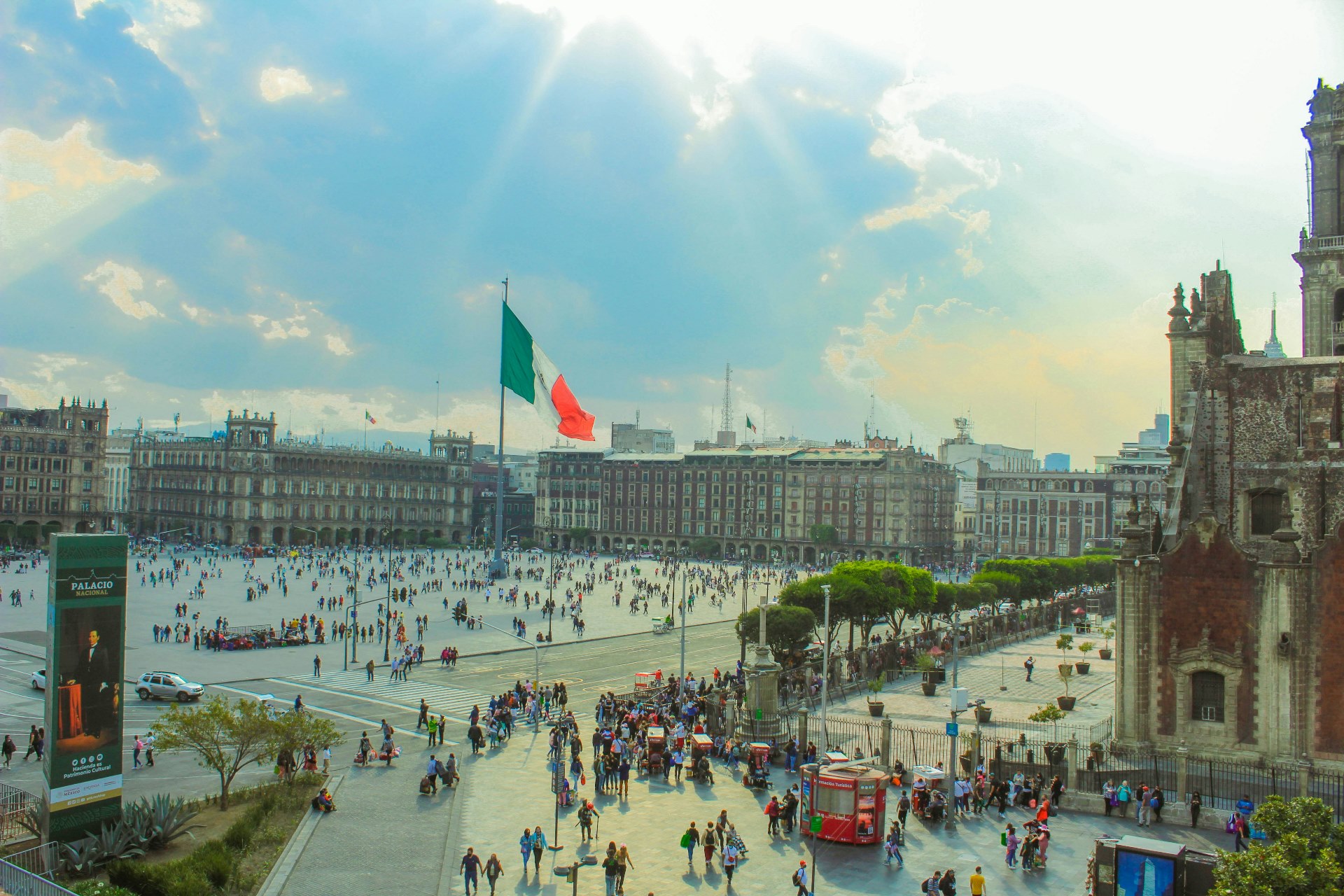 Zocalo Historisches Zentrum der Stadt Mexiko Zentrum Mexiko Stadt CDMX