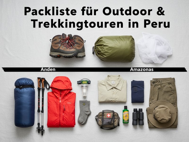 Packliste fuer Outdoor Trekkingtouren